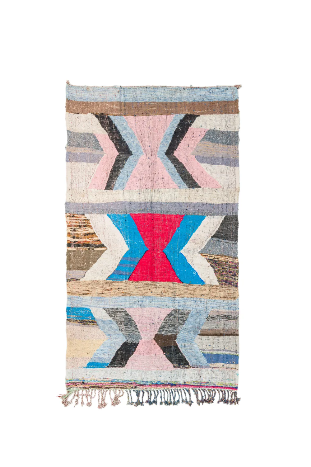 Moroccan Berber rug Boucherouite 140 x 255 cm