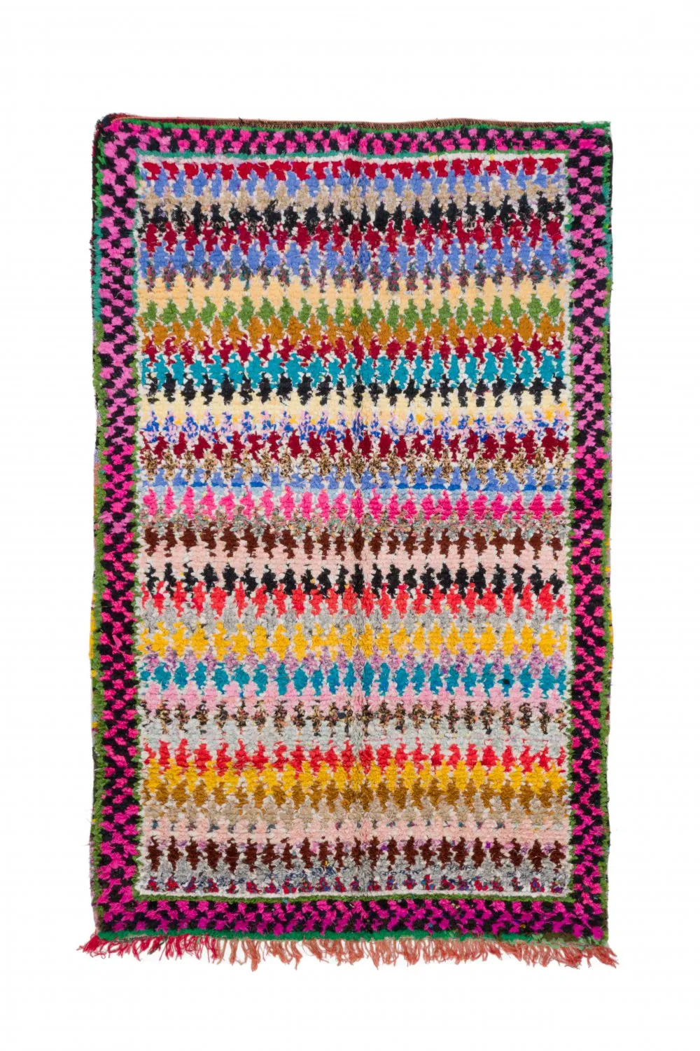 Moroccan Berber rug Boucherouite 250 x 160 cm