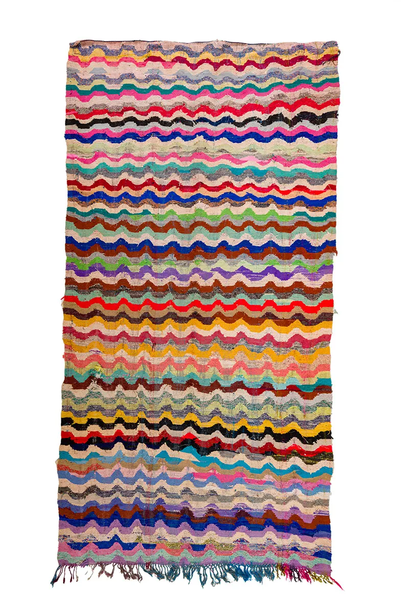 Moroccan Berber rug Boucherouite 165 x 335 cm