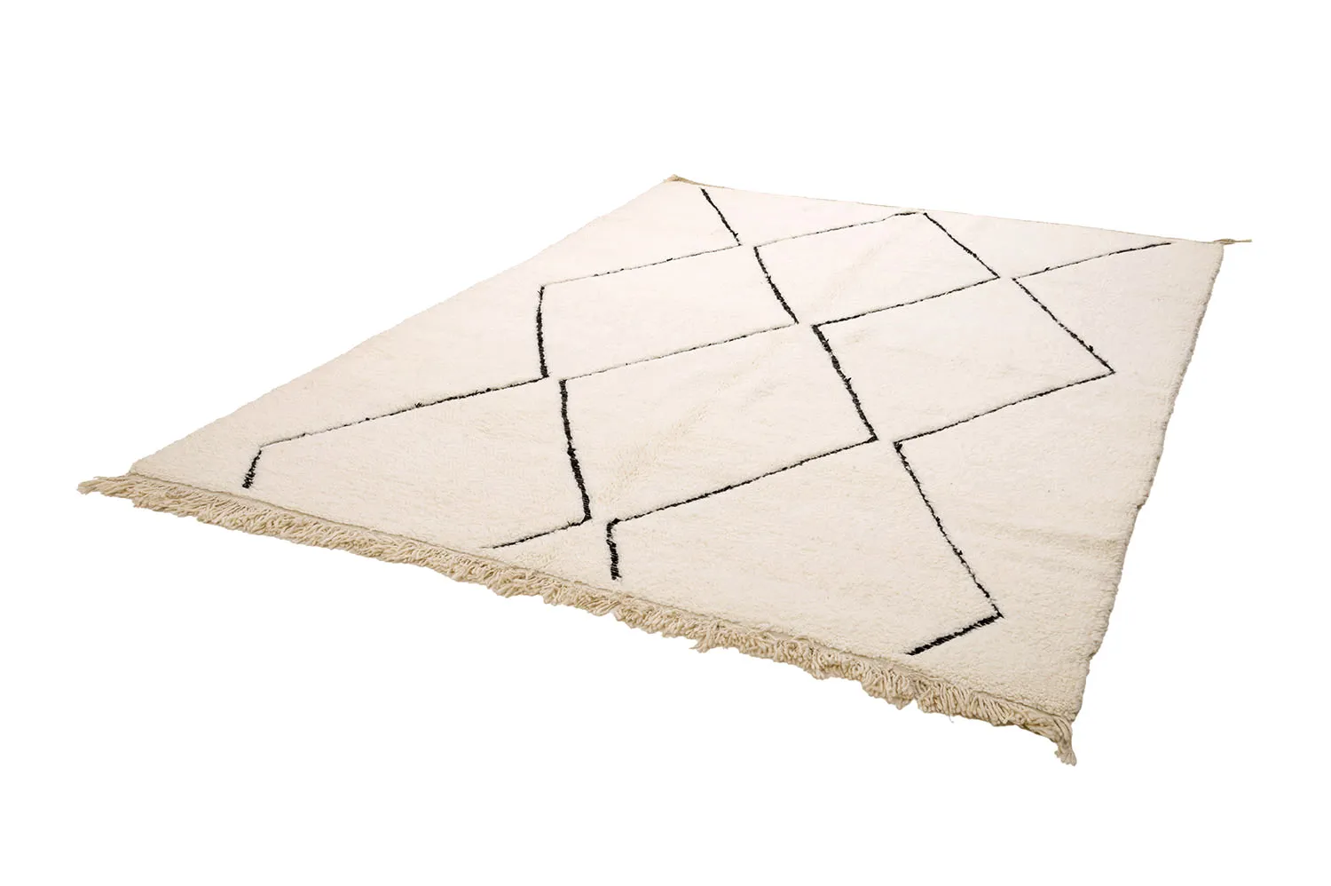 Kilim Moroccan Berber rug Beni Ourain 205 x 290 cm