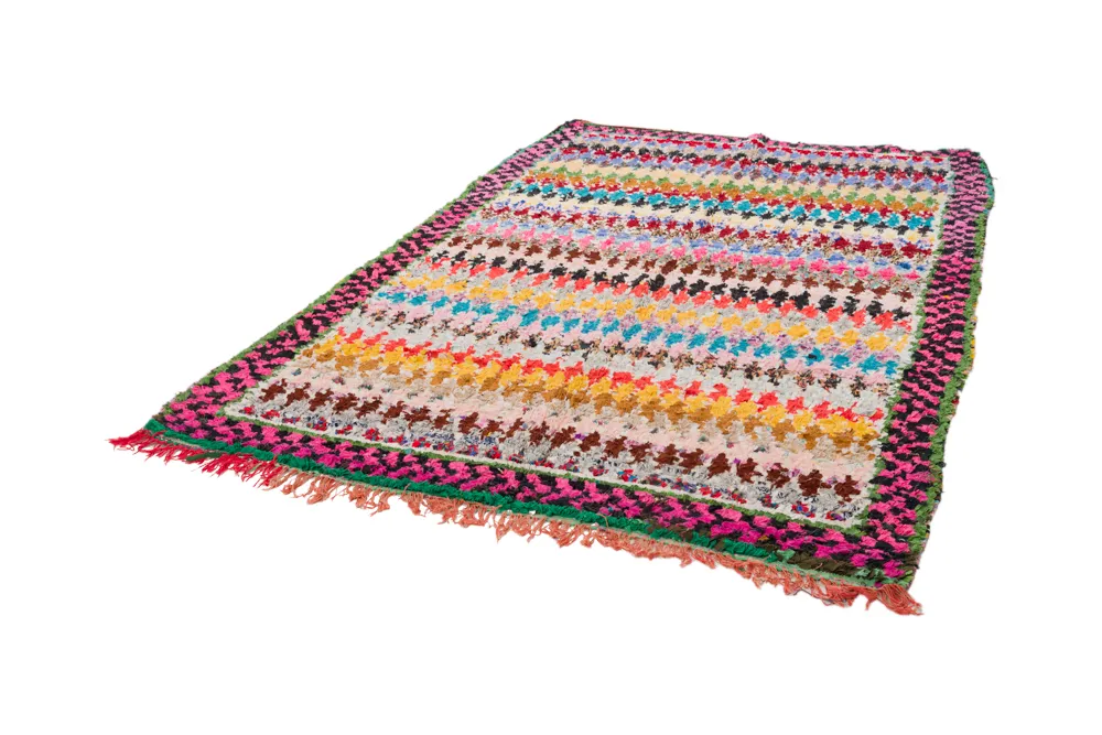 Moroccan Berber rug Boucherouite 250 x 160 cm