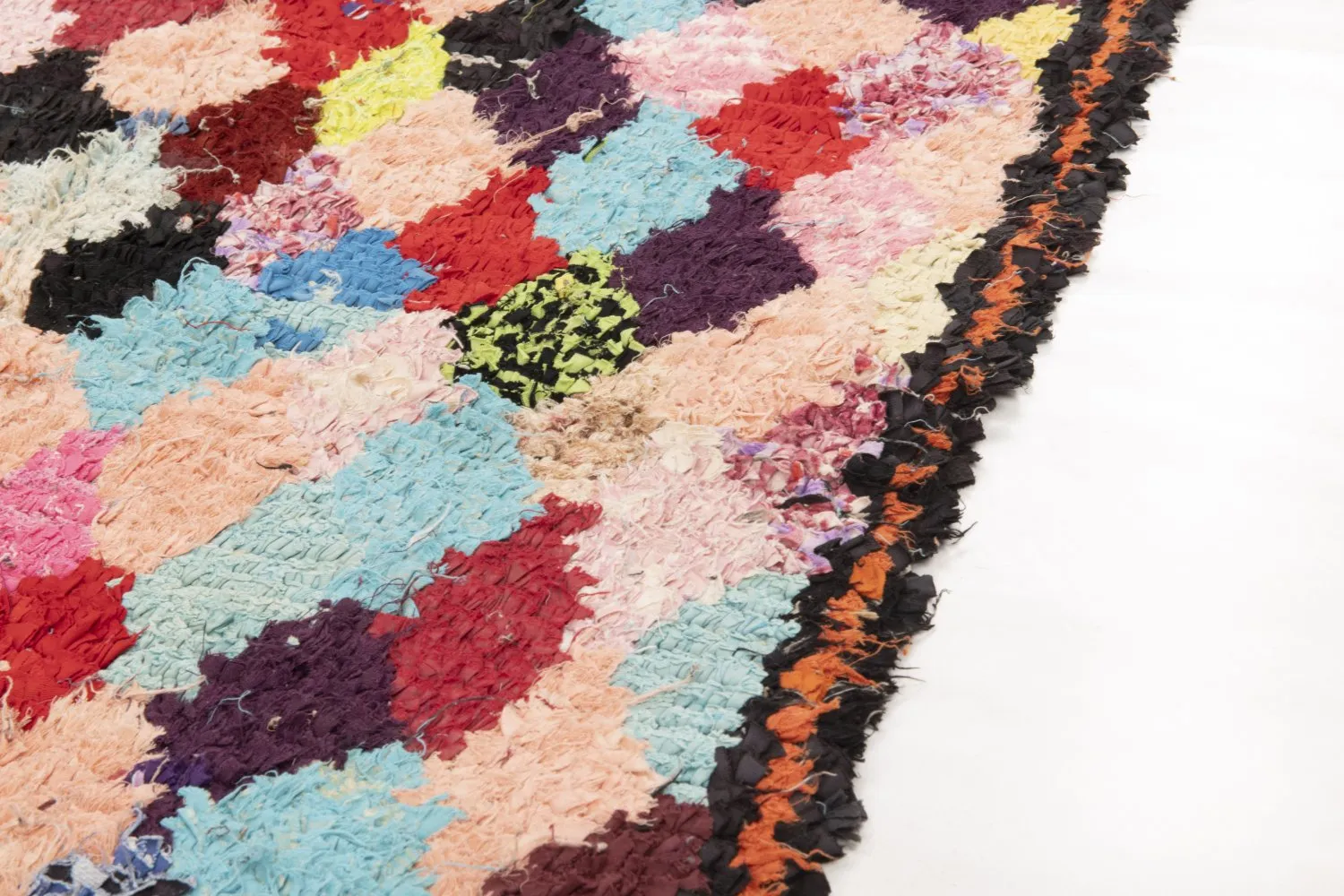 Moroccan Berber rug Boucherouite 170 x 80 cm