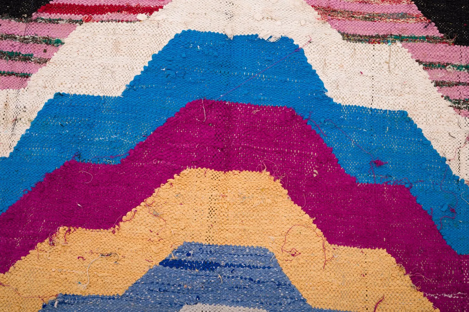 Moroccan Berber rug Boucherouite 150 x 255 cm