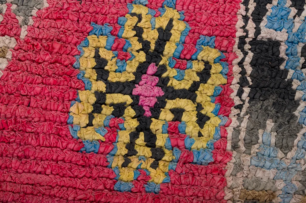 Moroccan Berber rug Boucherouite 275 x 130 cm