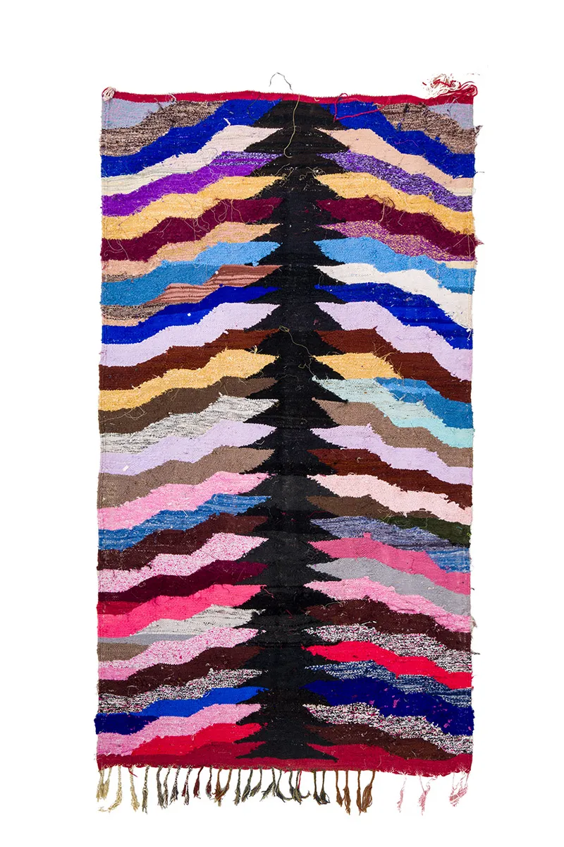 Moroccan Berber rug Boucherouite 145 x 275 cm