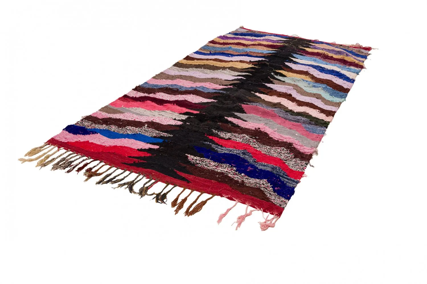Moroccan Berber rug Boucherouite 145 x 275 cm