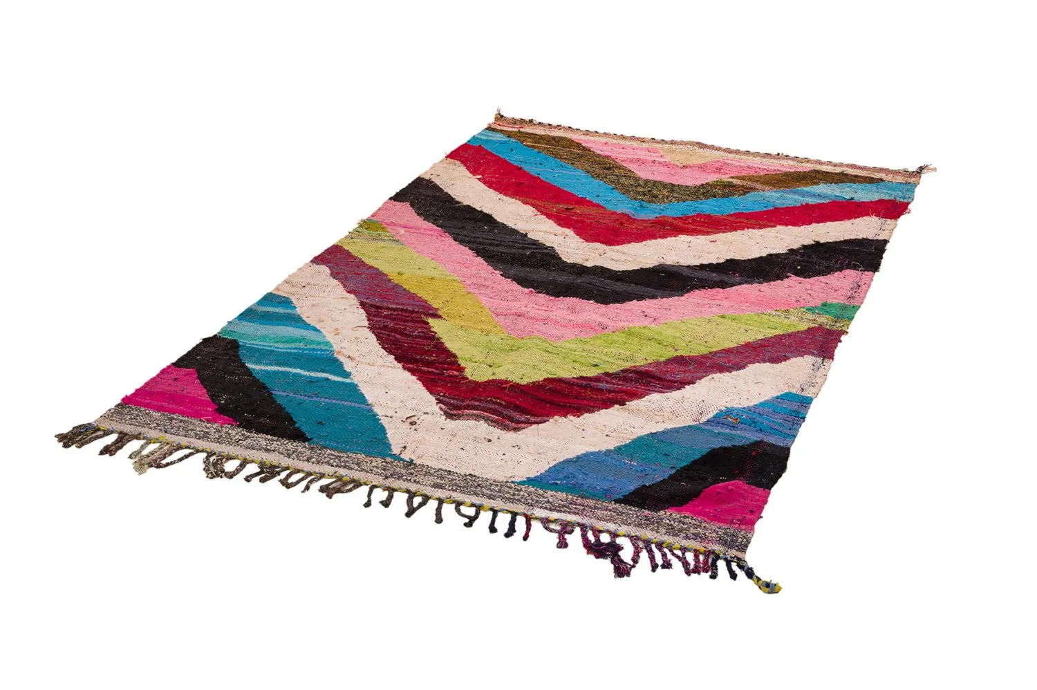 Moroccan Berber rug Boucherouite 150 x 235 cm