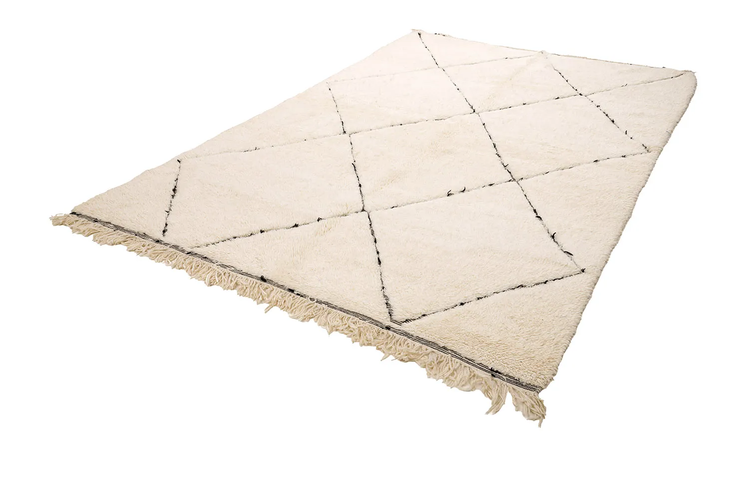 Kilim Moroccan Berber rug Beni Ourain 195 x 305 cm