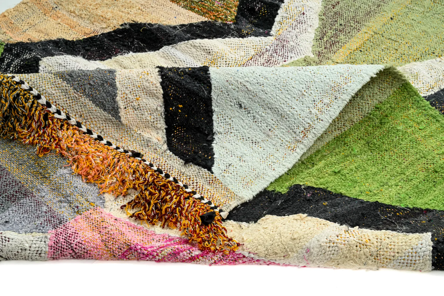 Moroccan Berber rug Boucherouite 145 x 255 cm