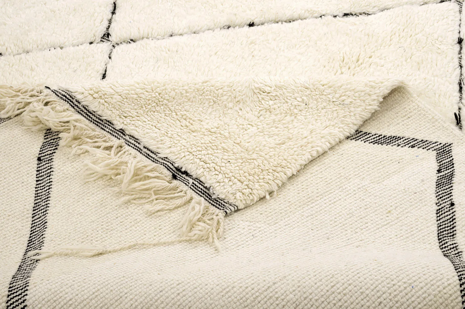 Kilim Moroccan Berber rug Beni Ourain 195 x 305 cm