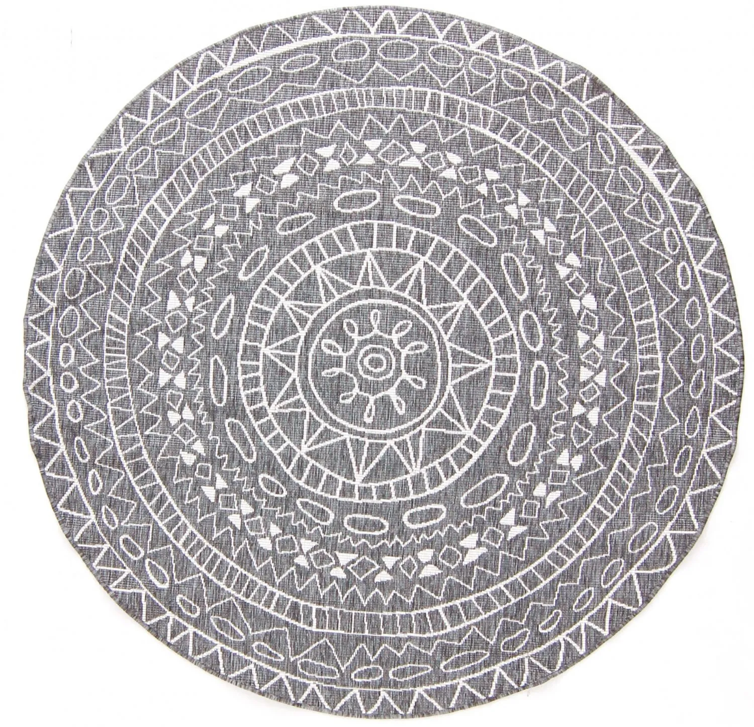 Round rug - Brussels Diamond (grey)