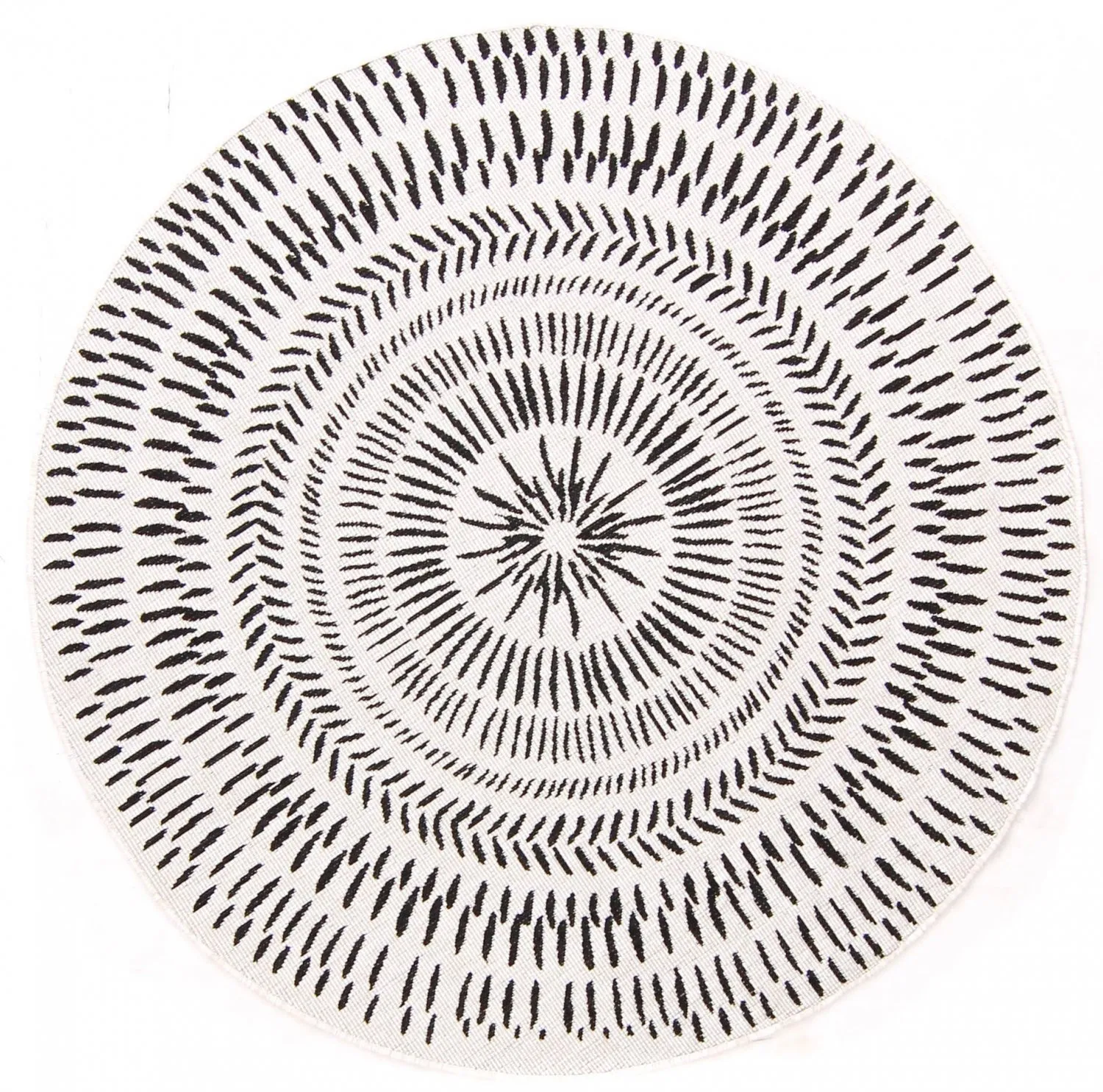 Round rug - Brussels Night (grey)