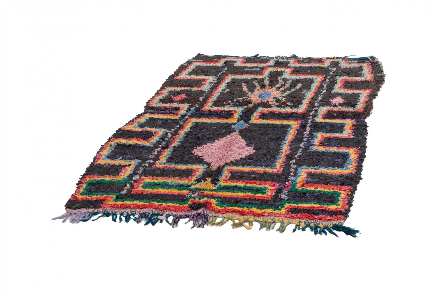 Moroccan Berber rug Boucherouite 180 x 120 cm