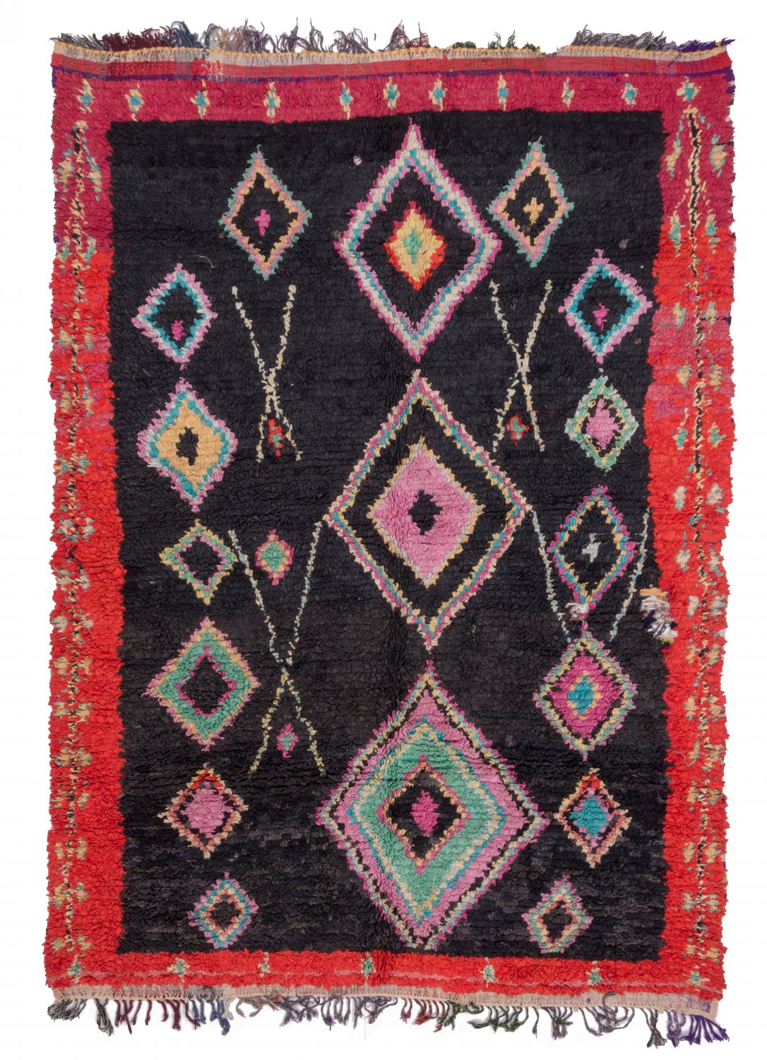 Moroccan Berber rug Boucherouite 250 x 175 cm