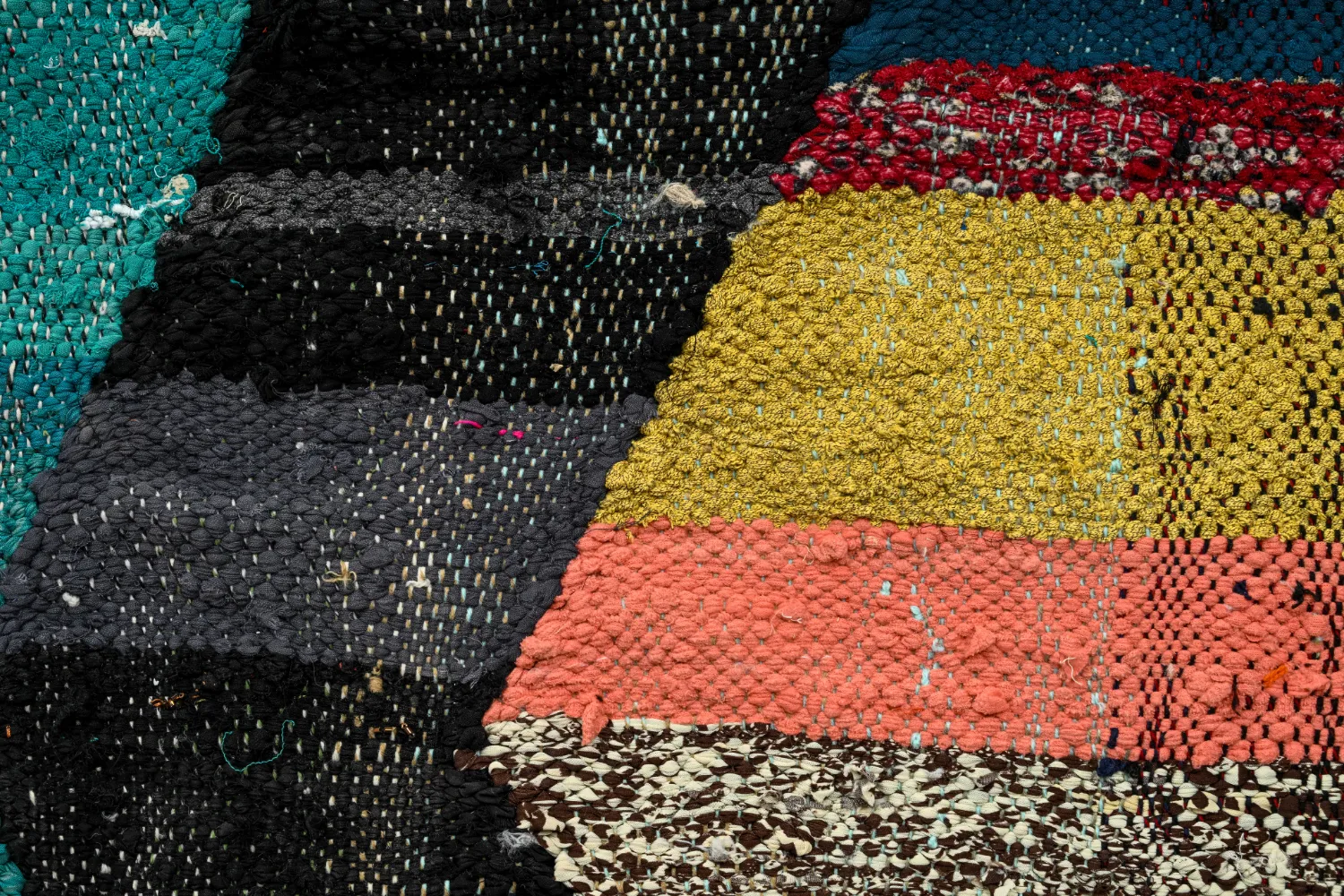 Moroccan Berber rug Boucherouite 135 x 230 cm