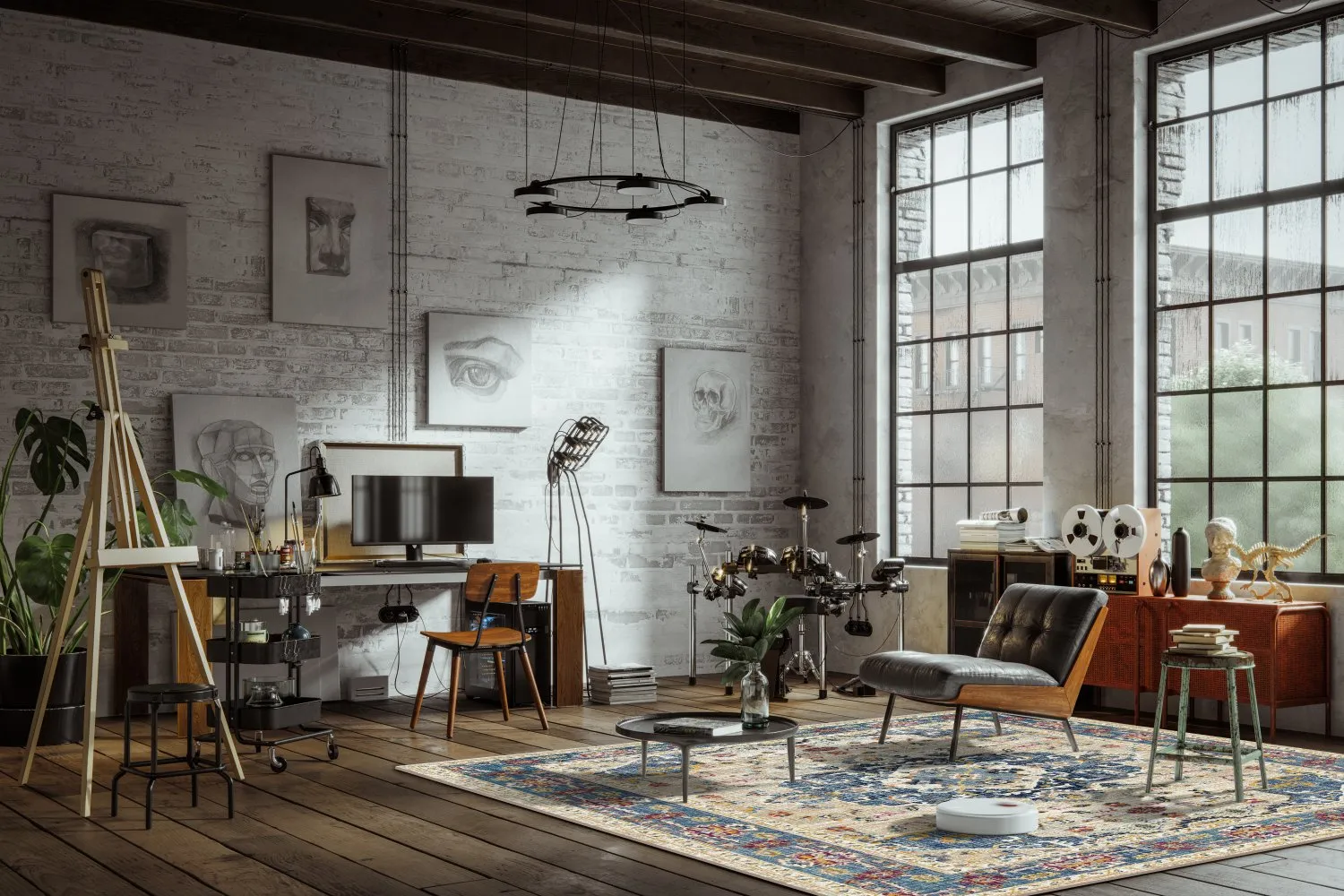 Wilton rug - Siliana (blue)