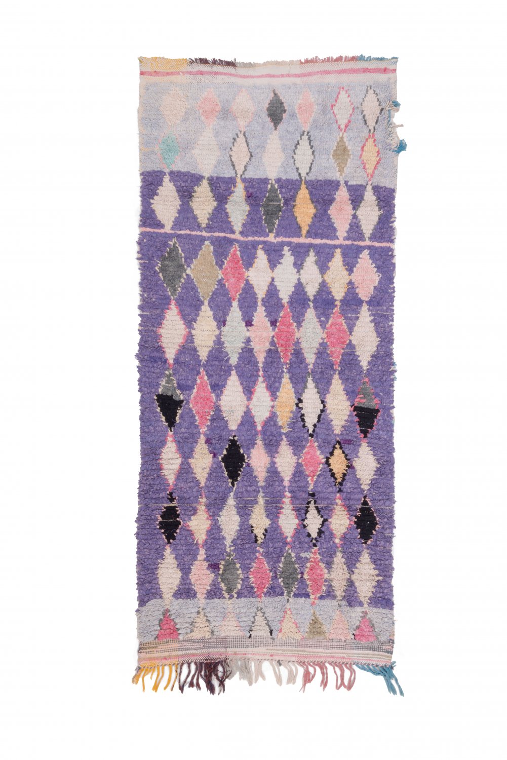 Moroccan Berber rug Boucherouite 240 x 95 cm