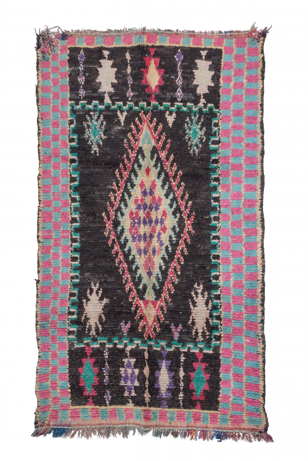 Moroccan Berber rug Boucherouite 275 x 155 cm