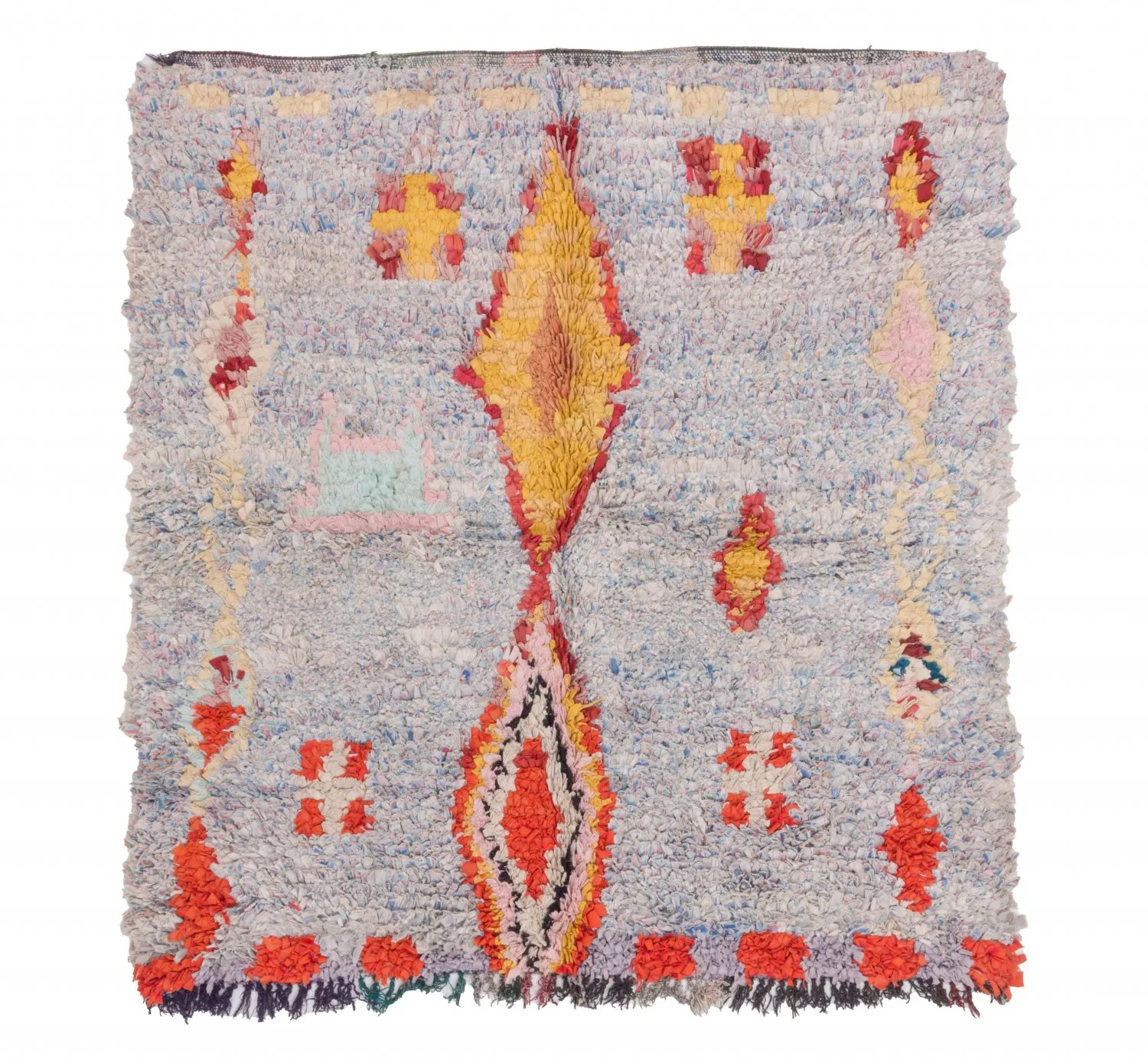 Moroccan Berber rug Boucherouite 160 x 145 cm