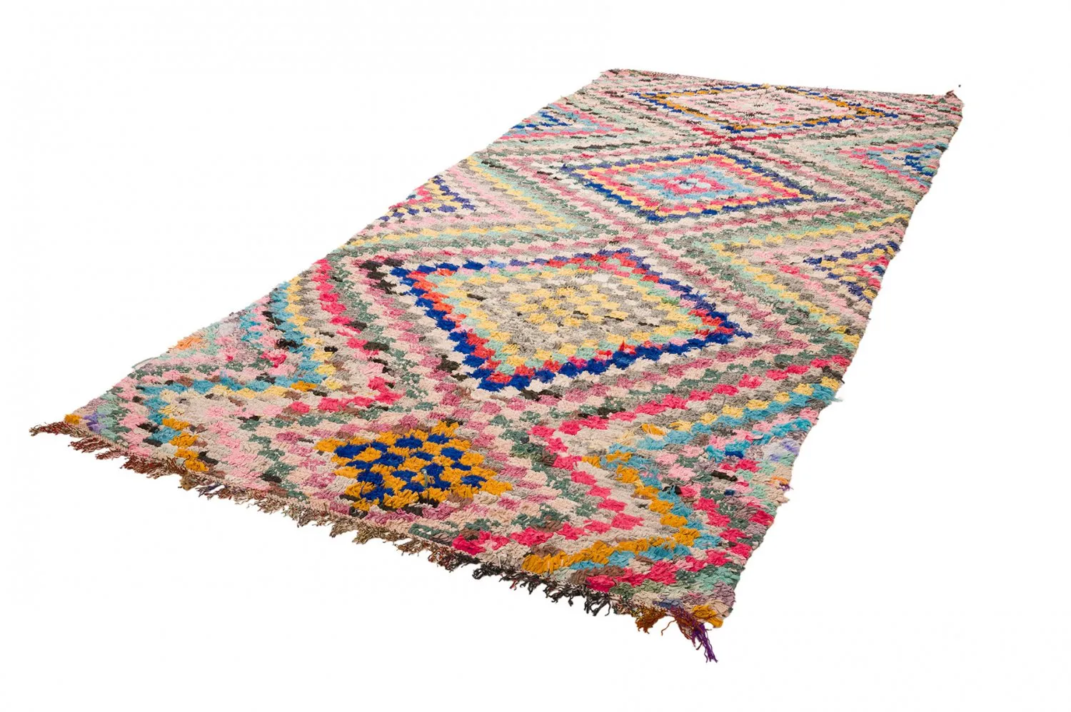 Moroccan Berber rug Boucherouite 145 x 365 cm