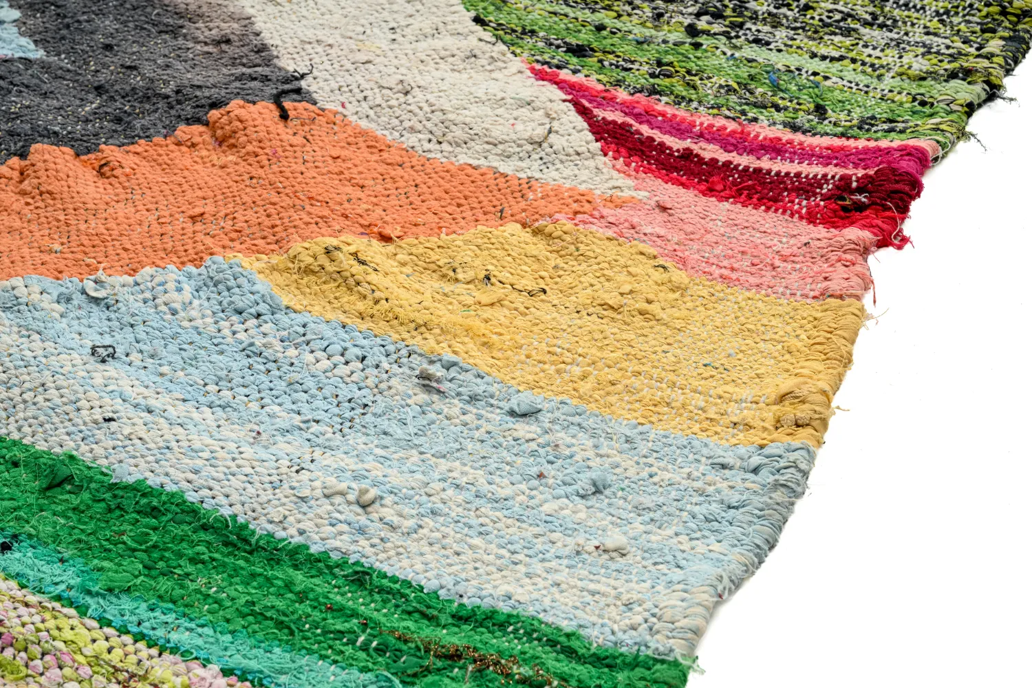 Moroccan Berber rug Boucherouite 155 x 295 cm