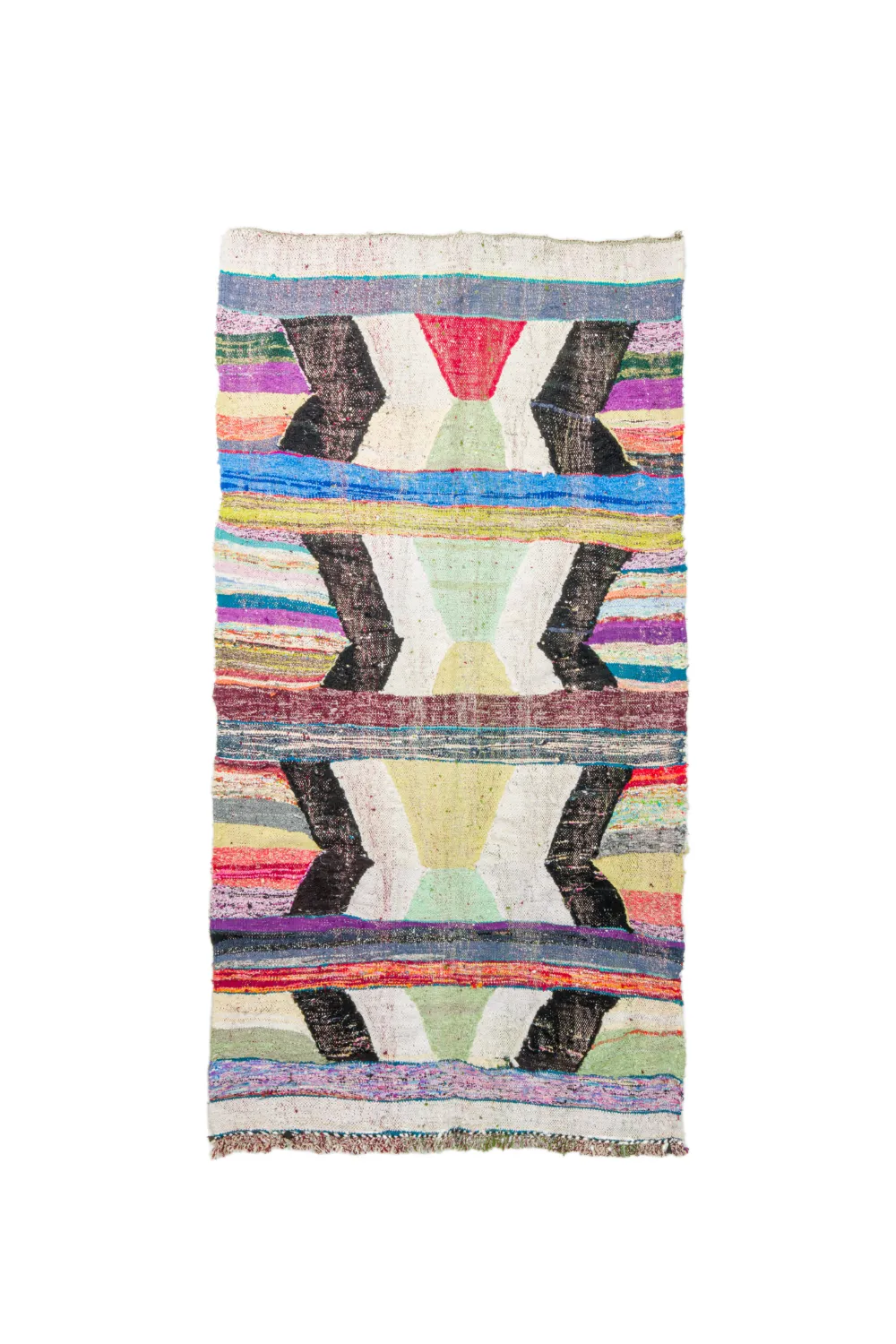 Moroccan Berber rug Boucherouite 130 x 245 cm
