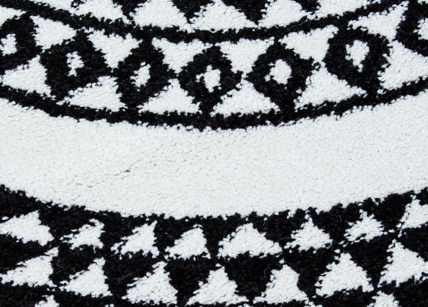 Round rugs Aztek (black/white) Round rugs