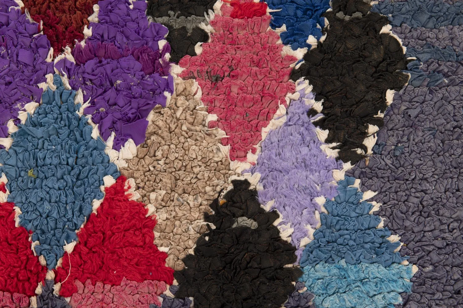 Moroccan Berber rug Boucherouite 245 x 110 cm