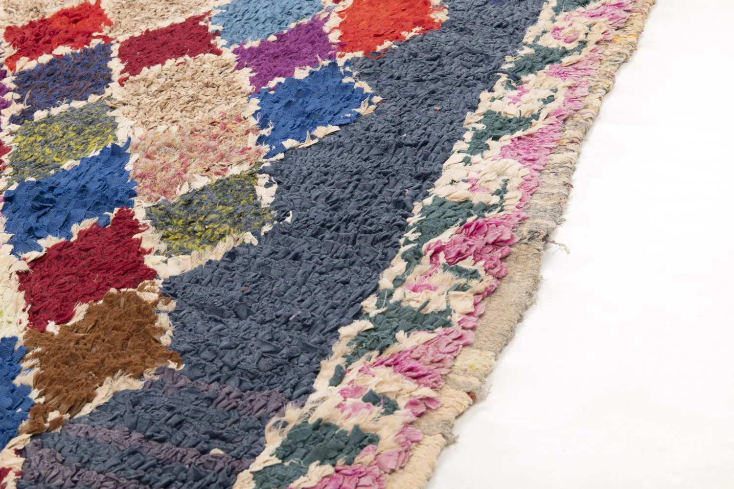 Moroccan Berber rug Boucherouite 245 x 110 cm