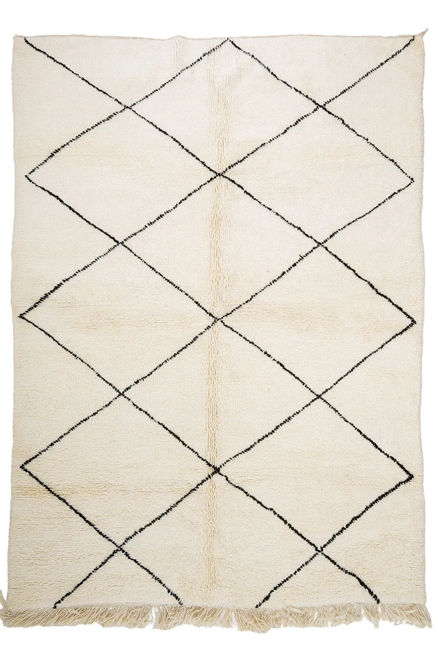 Kilim Moroccan Berber rug Beni Ourain 215 x 295 cm