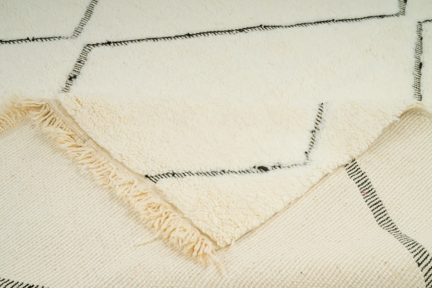 Kilim Moroccan Berber rug Beni Ourain 205 x 295 cm