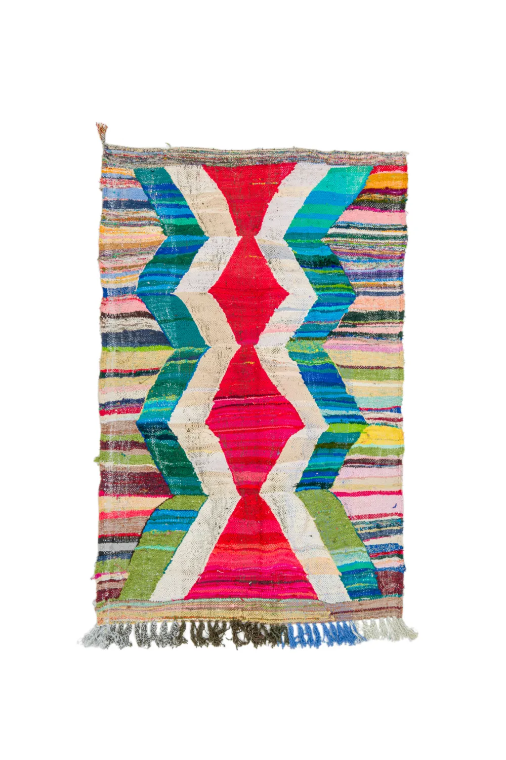 Moroccan Berber rug Boucherouite 130 x 205 cm