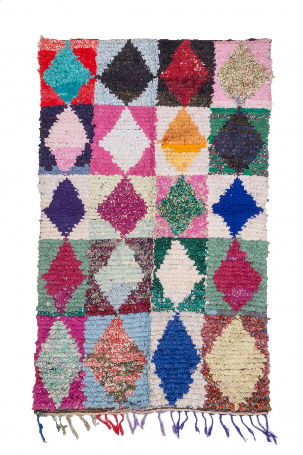 Moroccan Berber rug Boucherouite 265 x 155 cm