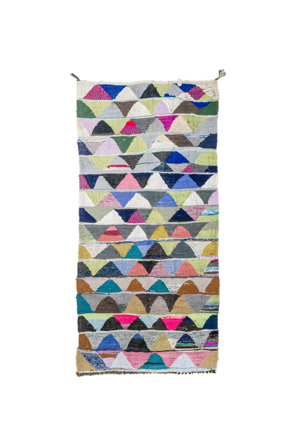Moroccan Berber rug Boucherouite 145 x 305 cm
