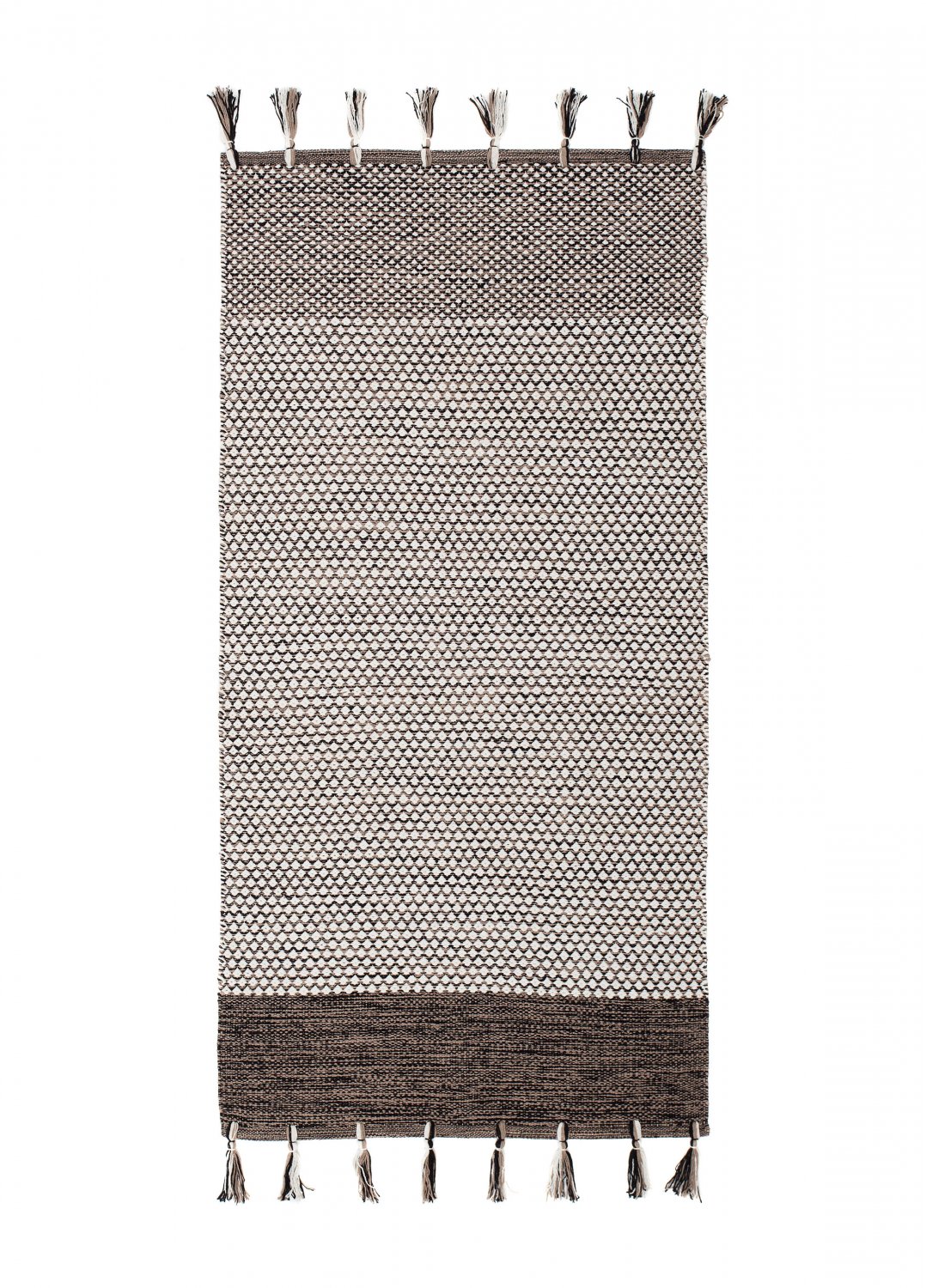 Rag rugs - Vinga (white/grey/black)