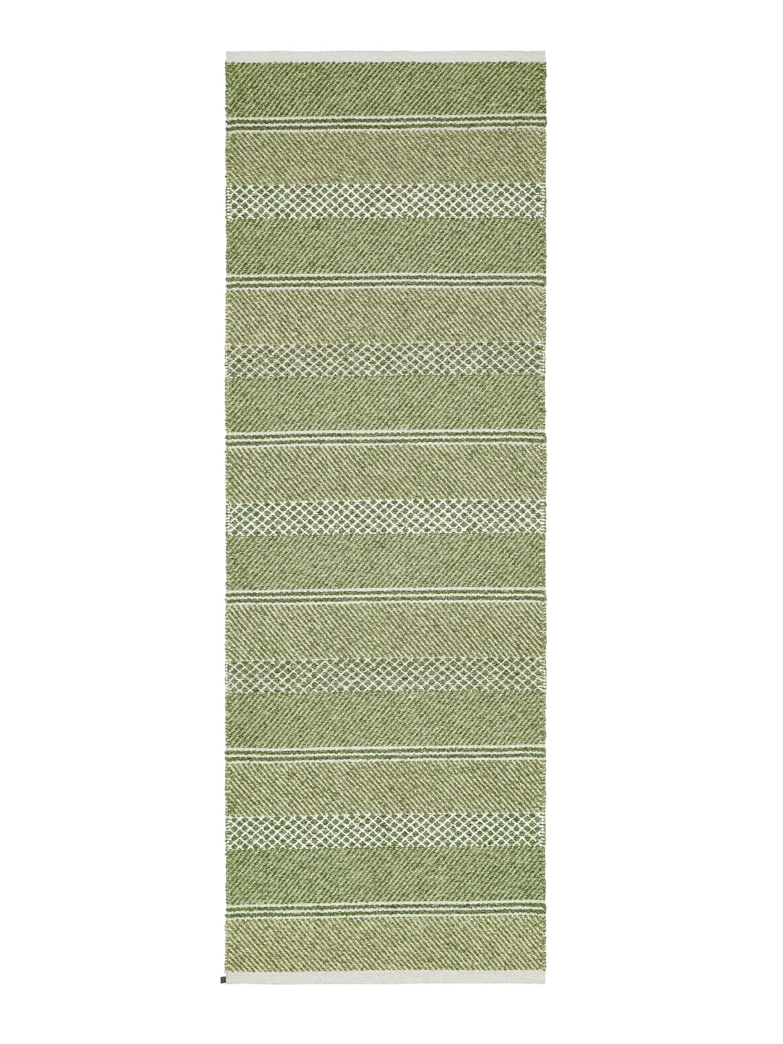 Plastic and Yarn Rugs - och Garnmattor - Horredsmattan Sia mix (olive green)