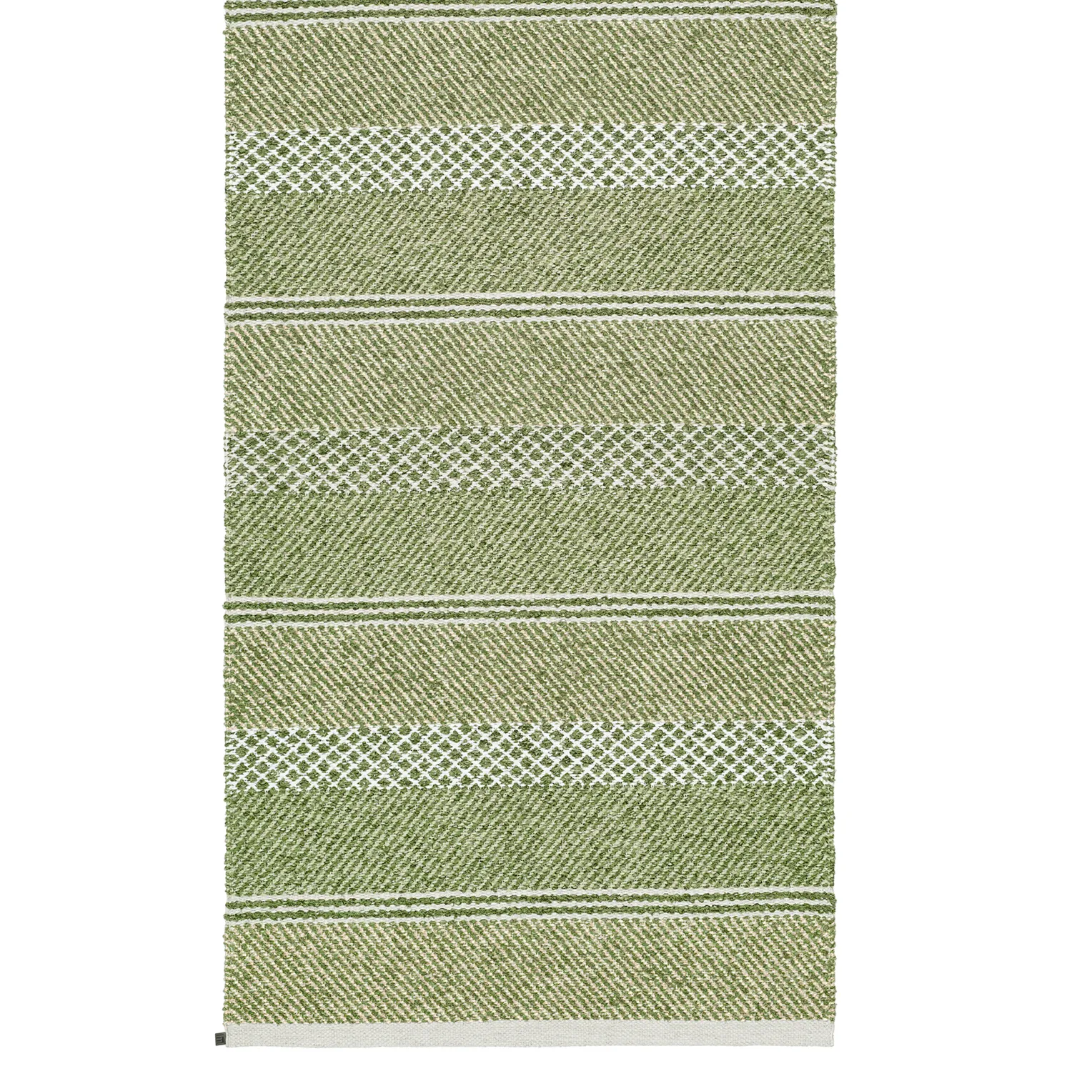 Plastic and Yarn Rugs - och Garnmattor - Horredsmattan Sia mix (olive green)