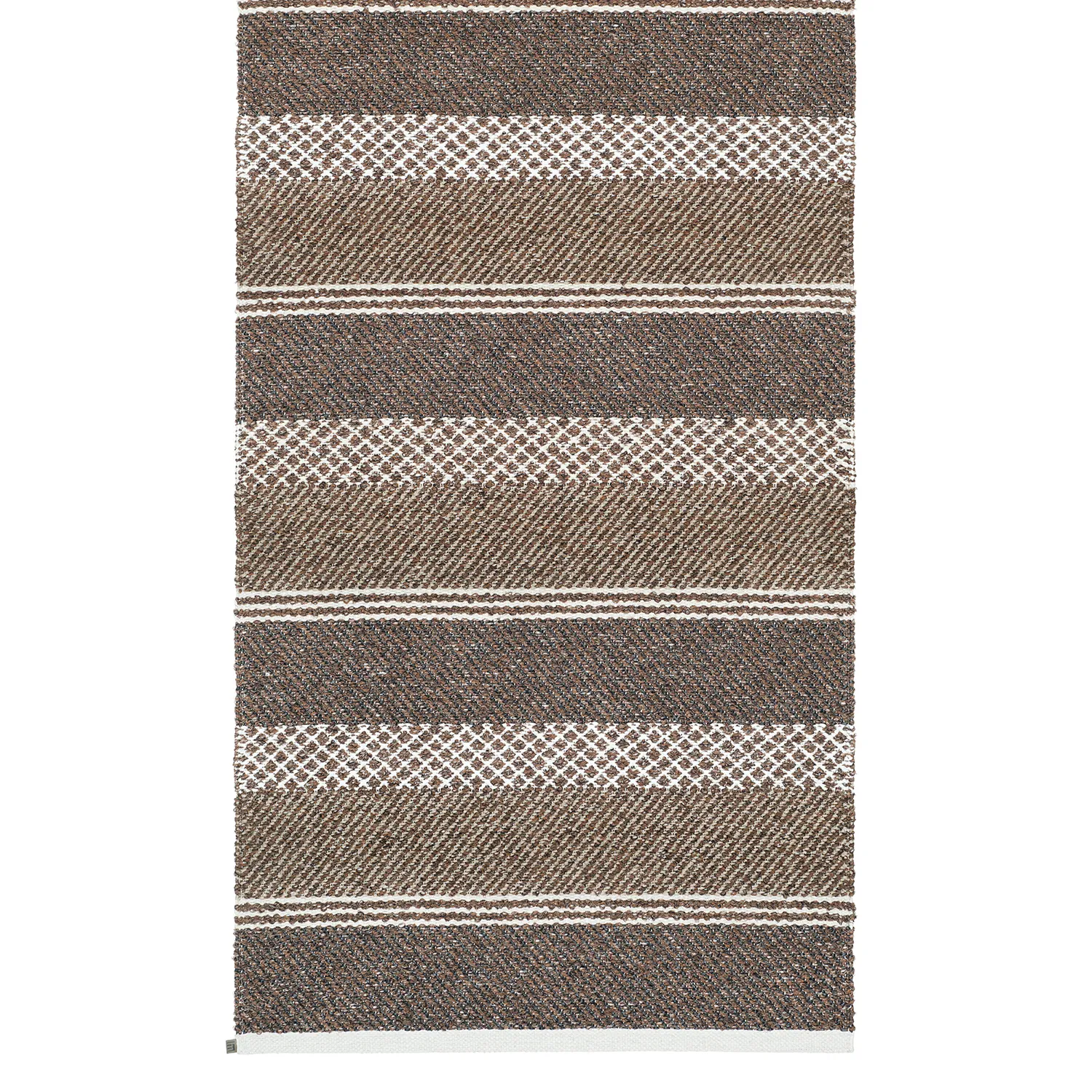 Plastic and Yarn Rugs - och Garnmattor - Horredsmattan Sia mix (brown)