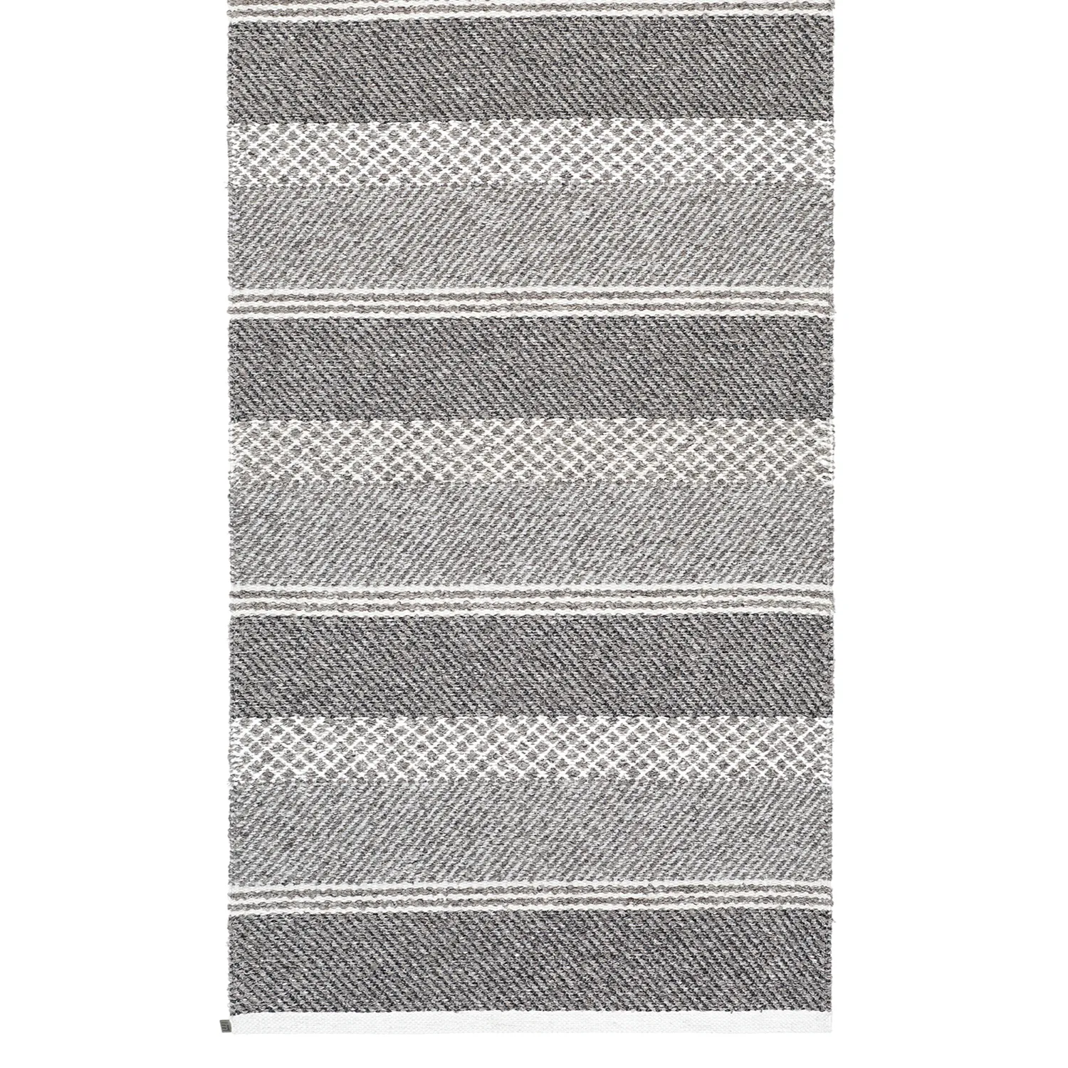 Plastic and Yarn Rugs - och Garnmattor - Horredsmattan Sia mix (grey)