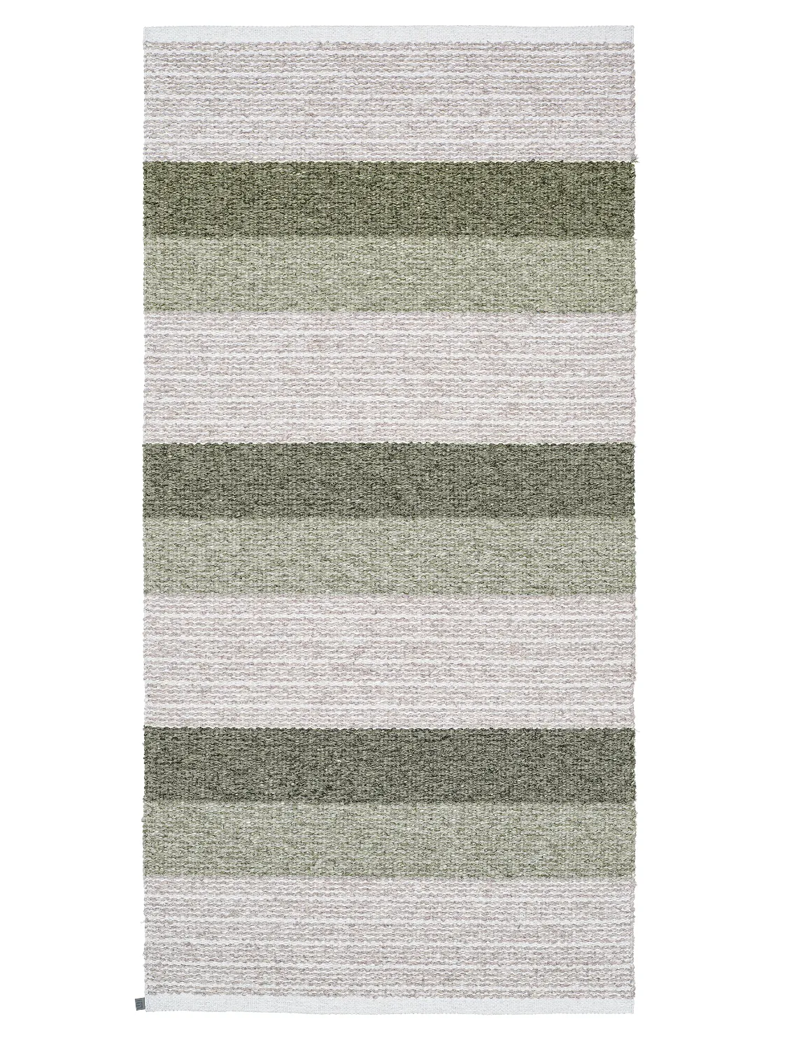Plastic and Yarn Rugs - och Garnmattor - Horredsmattan Myra mix (green)