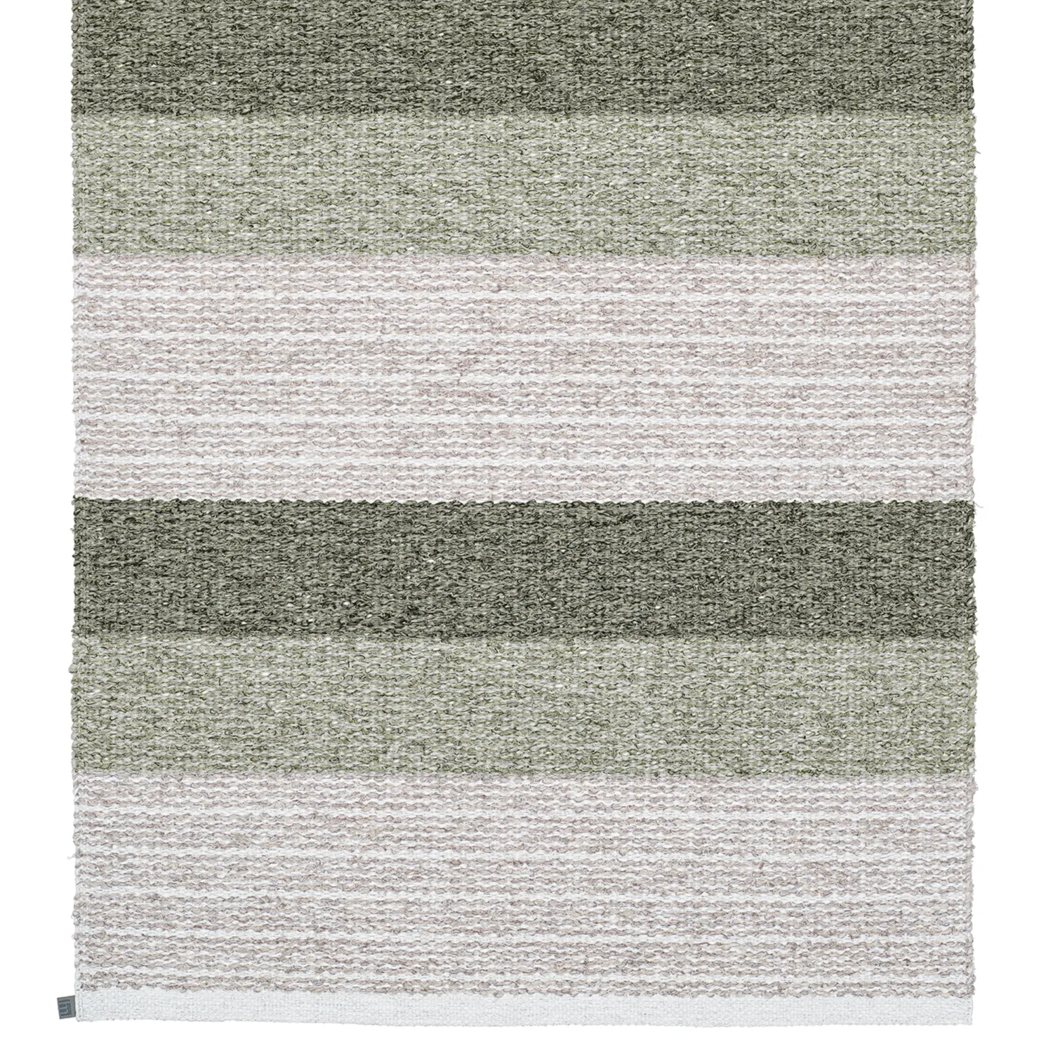 Plastic and Yarn Rugs - och Garnmattor - Horredsmattan Myra mix (green)