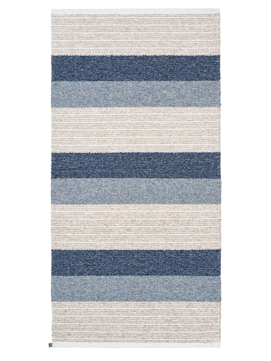 Plastic and Yarn Rugs - och Garnmattor - Horredsmattan Myra mix (blue)
