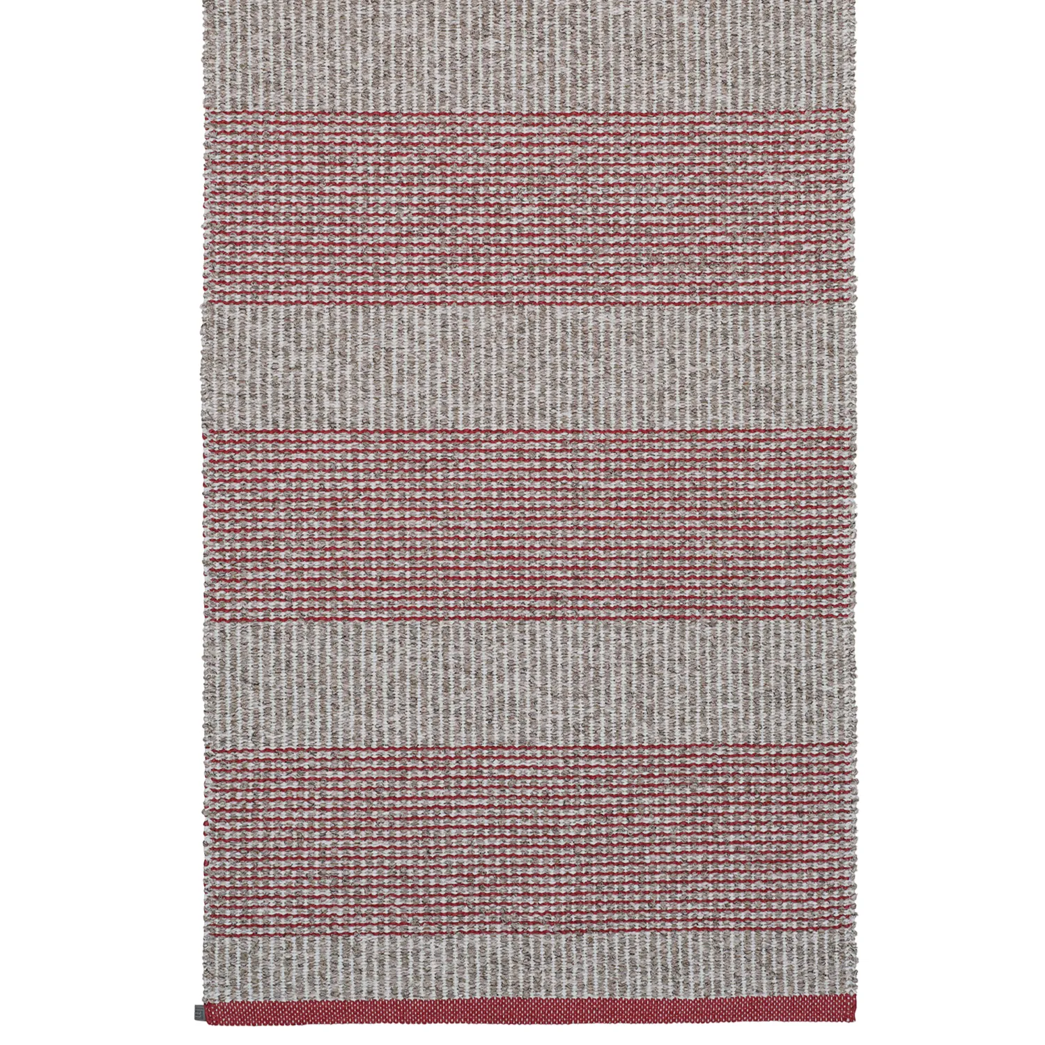 Plastic and Yarn Rugs - och Garnmattor - Horredsmattan Penny mix (red)