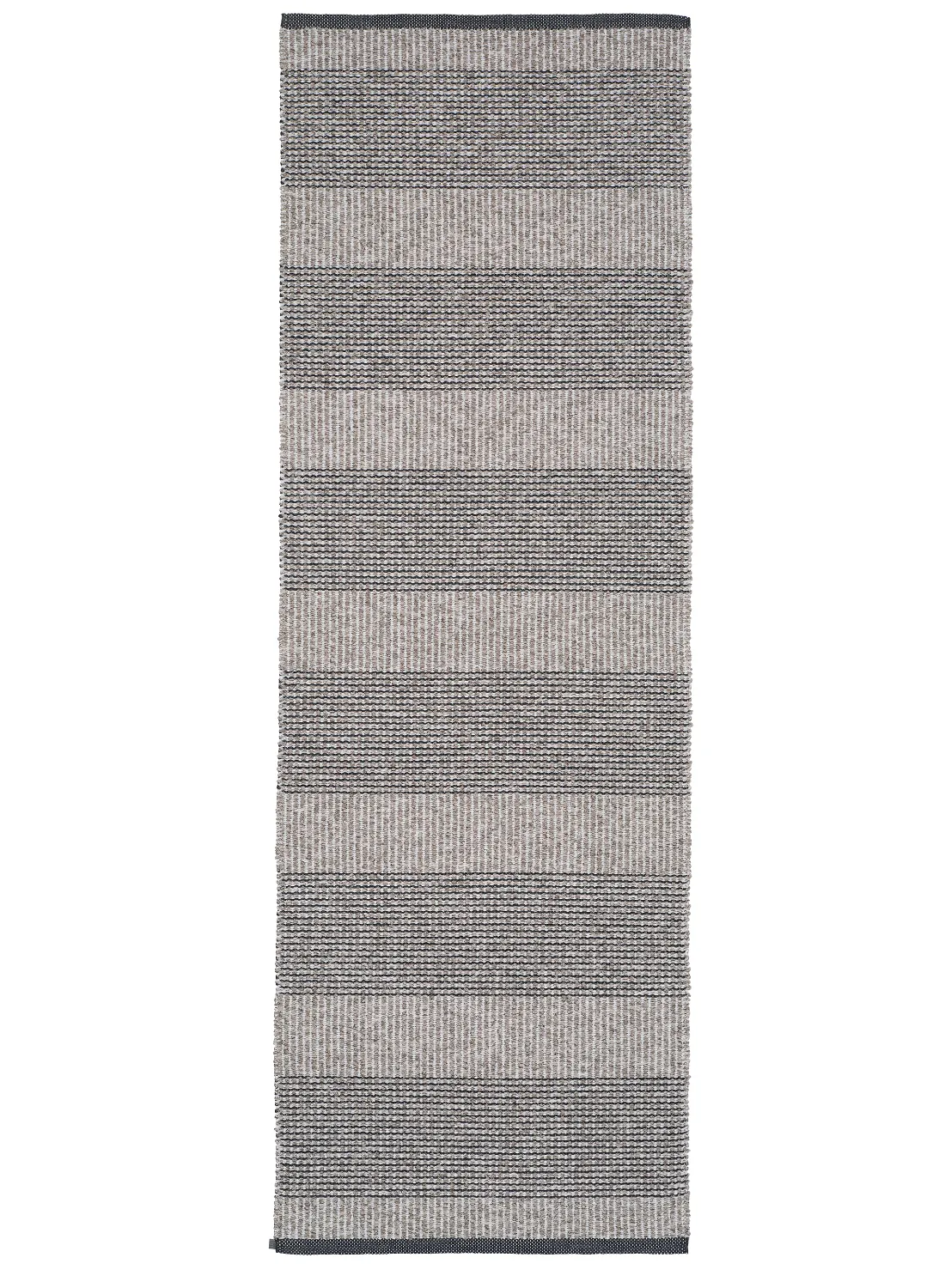 Plastic and Yarn Rugs - och Garnmattor - Horredsmattan Penny mix (black)