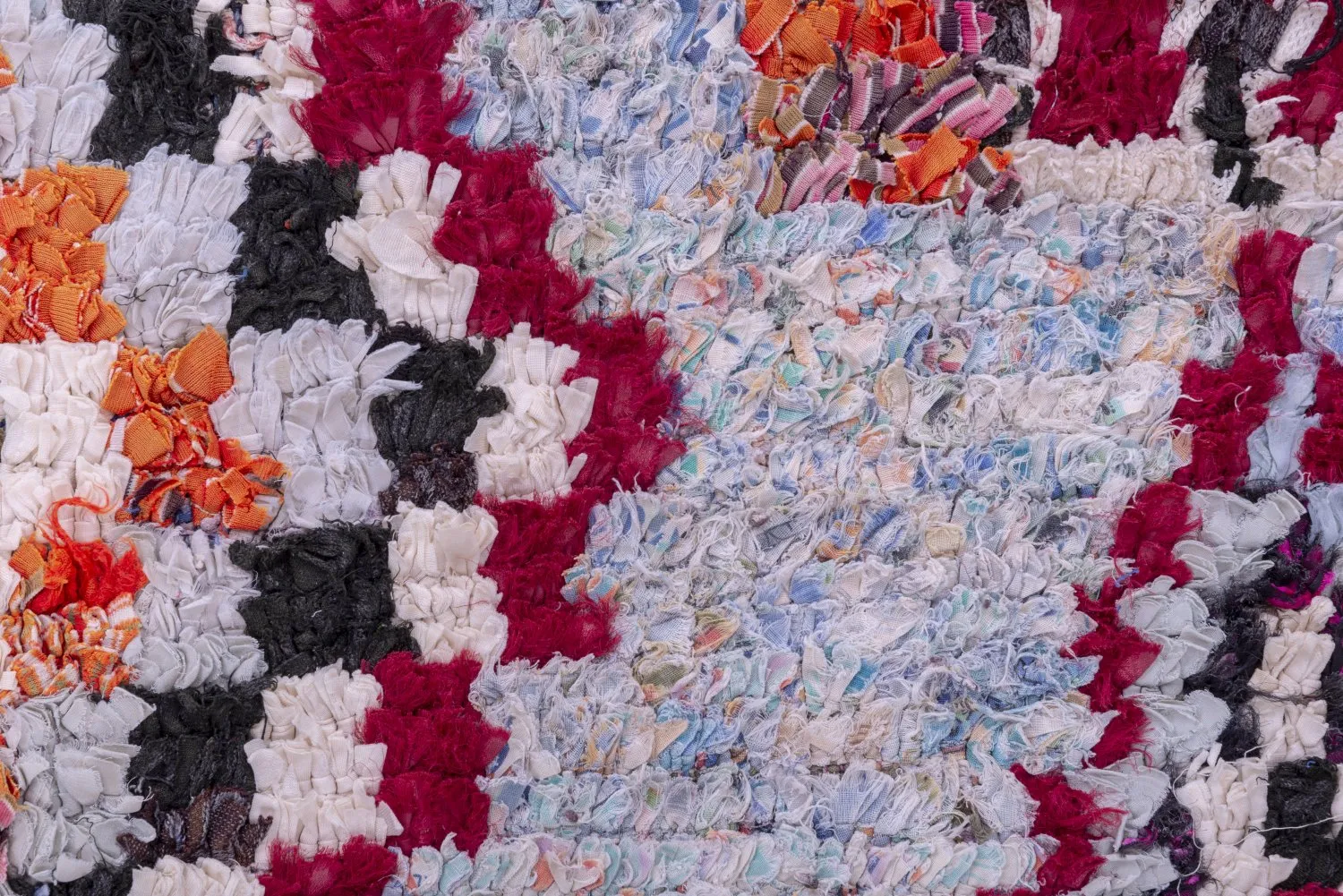 Moroccan Berber rug Boucherouite 250 x 125 cm