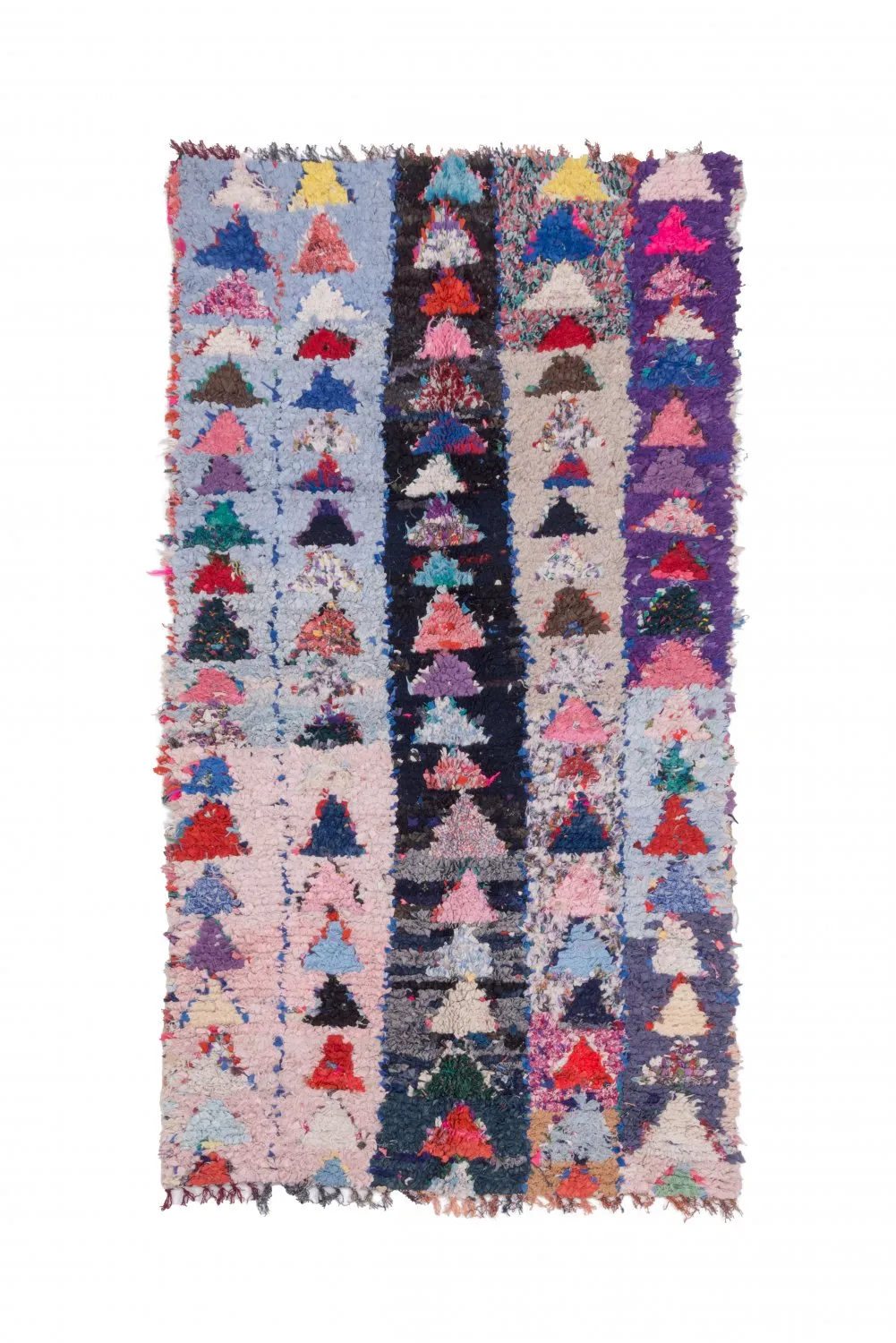 Moroccan Berber rug Boucherouite 225 x 120 cm