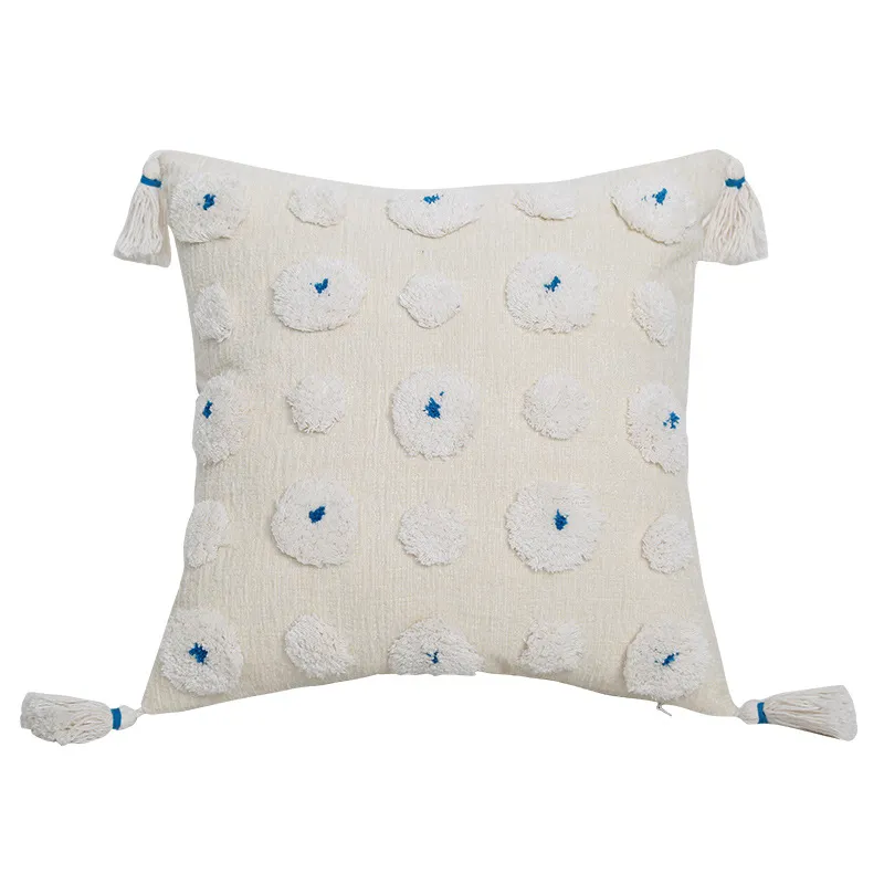 Cushion cover - Boho Flower (blue)