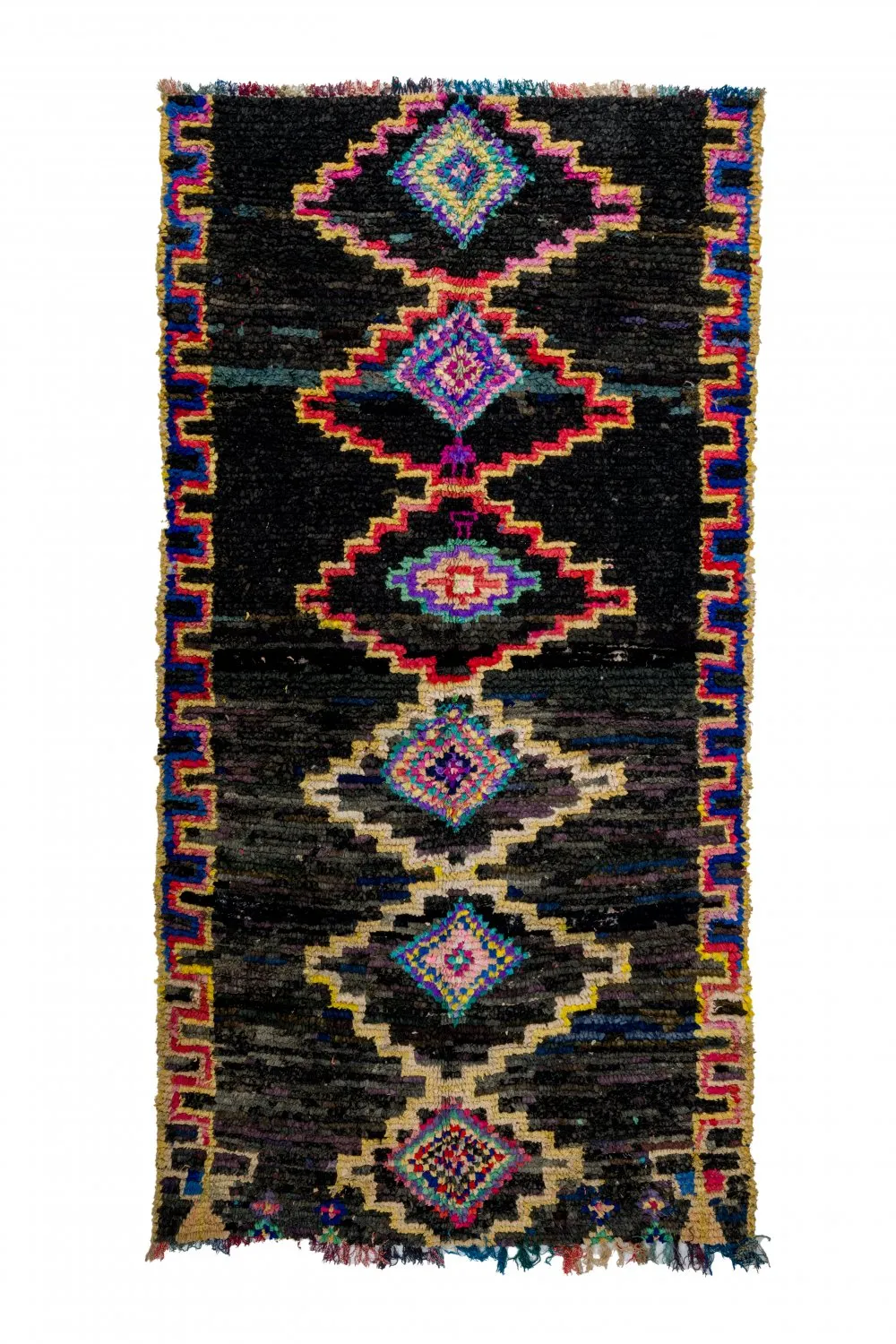 Moroccan Berber rug Boucherouite 275 x 145 cm