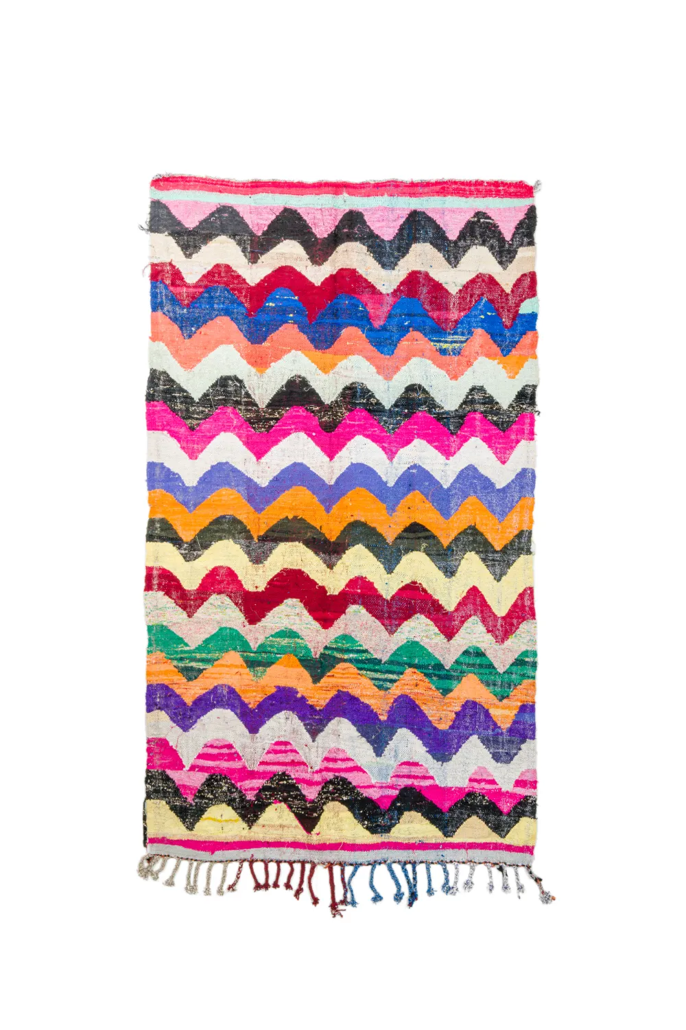 Moroccan Berber rug Boucherouite 150 x 260 cm