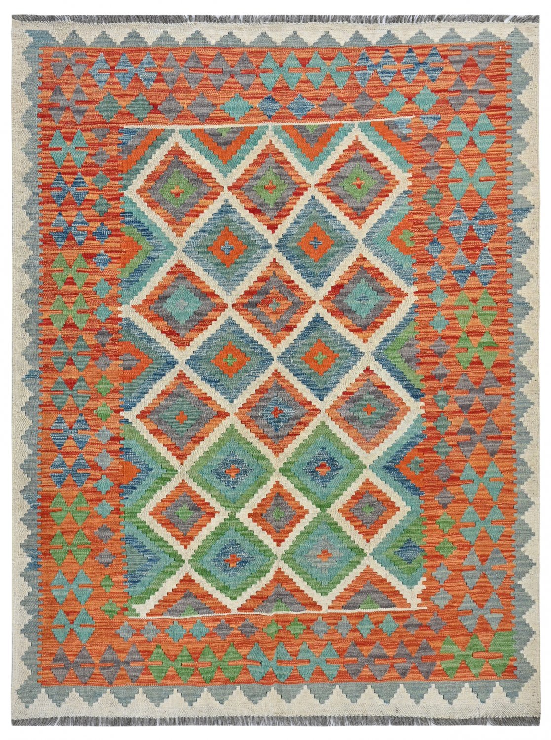 Kilim rug Afghan 194 x 147 cm